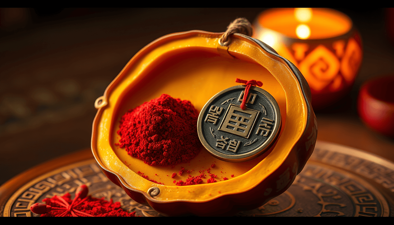 葫蘆內部要放東西嗎_揭秘_硃砂_與_五帝錢_的加持原理